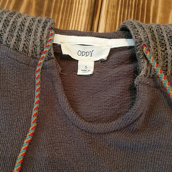 Brown Drawstring Hoodie by Oddy - Picture 2 of 3